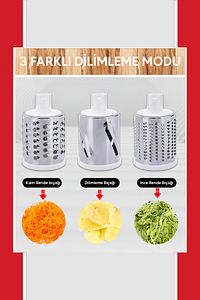 Çevirme Kollu Sebze Doğrayıcı Rende Vegetable Slicer Sebze Dilimleyici ürün fotoğrafı
