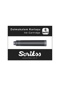 Dolma Kalem Mürekkebi Kartuşu 6 Lı Tüp Siyah ürün fotoğrafı