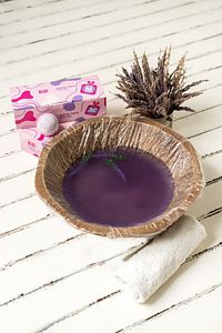Bathbox 3'lü Banyo Topu Ve Nem Bombası Jakuzi Küvet Manikür Topu Seti 130g Dev Boy- Lavanta ürün fotoğrafı