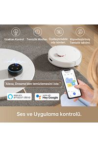 D10 Plus Robot Süpürge Beyaz ürün fotoğrafı