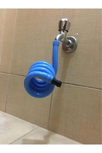 Wc Hortummatik Yere Değmeyen Wc Hortumu Beyaz ürün fotoğrafı