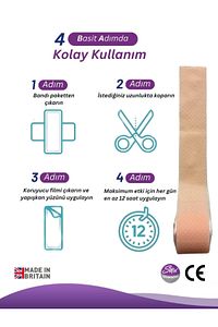 Siltape Soft Silikon Bant - Yanık Sezaryen Dikiş Izi Keloid Ameliyat Izi Giderici 2cmx3mt ürün fotoğrafı