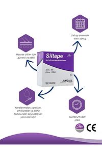 Siltape Soft Silikon Bant - Yanık Sezaryen Dikiş Izi Keloid Ameliyat Izi Giderici 2cmx3mt ürün fotoğrafı