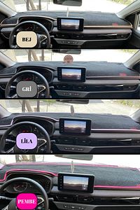 Renault Clio 2 Ekranlı Torpido Koruma Koruyucu Kilifi Halisi Örtüsü Aksesuar Yedek Parça ürün fotoğrafı