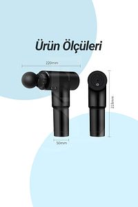 Darbeli Titreşimli Şarjlı Sporcu Masaj Tabancası Masaj Aleti Kas Rahatlatıcı Egzersiz Alet ürün fotoğrafı