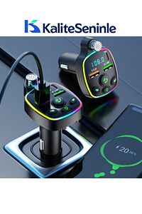 Bluetooth Araç Kiti Araç Fm Transmitter USB Type-C MP3 SD Kart Flash Için Uygun PD Çakmaklık Girişli ürün fotoğrafı