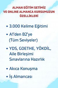 Almanca Eğitim Seti, Almanca Kitap, Kelime Öğrenme Sınav Hazırlık Kitap, Yds Goethe Testdaf Telc Dsh ürün fotoğrafı