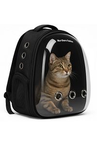 Kedi Taşıma Çantası Siyah El Ve Sırt Çantası 9hava Kanalı Kedi Taşıma Çantası File ürün fotoğrafı