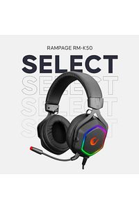 Rm-k50 Select Siyah Usb 7.1 Rgb Ledli Gaming Oyuncu Mikrofonlu ürün fotoğrafı