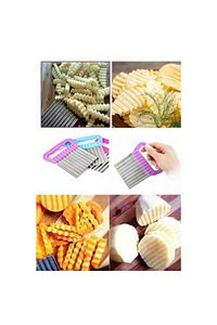 Şekilli Sebze Ve Meyve Dilimleyici Patates Dilimleyici Cips Kesici ürün fotoğrafı