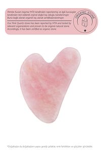 Pembe Kuvars Taşı Gua Sha Yüz Masaj Aleti Değerli Doğal Taş Sertifikalı ürün fotoğrafı