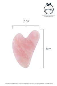 Pembe Kuvars Taşı Gua Sha Yüz Masaj Aleti Değerli Doğal Taş Sertifikalı ürün fotoğrafı
