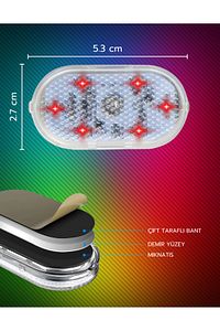 Dokunmatik Mini 6 Led Lamba Usb Şarj Edilebilir Rgb Işık Ayak Altı Torpido Lambası ürün fotoğrafı