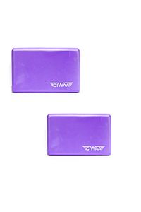Çiftli Yoga Blok - 2 Adet Yoga Block - Eva Yoga Bloğu Seti Mor ürün fotoğrafı