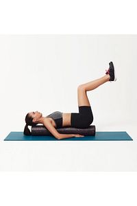 Trigger Point Foam Roller Tırtıklı Masaj Rulo Pilates Silindir Yoga Egzersiz Recovery 45 Cm ürün fotoğrafı