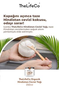 Organik, Soğuk Sıkım Hindistan Cevizi Yağı 250 Ml (vegan) ürün fotoğrafı