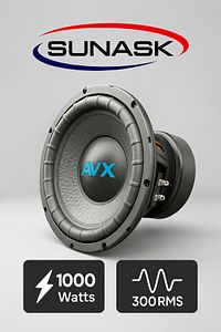 Axv 30 Cm 1000 Watt 300 Rms Subwoofer Bass Spl Körük Bass Oto Hoparlör Kabinsiz ürün fotoğrafı