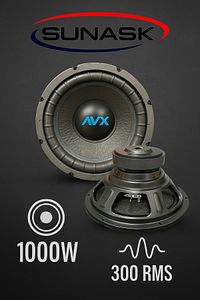Axv 30 Cm 1000 Watt 300 Rms Subwoofer Bass Spl Körük Bass Oto Hoparlör Kabinsiz ürün fotoğrafı