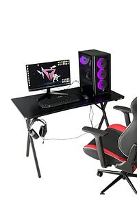 Heygaming Profesyonel Oyuncu Masası Siyah Bilgisayar Çalışma Masası 120 Cm ürün fotoğrafı