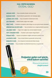 Organik Kaş Kirpik Bakım Yağı - Lavanta Yağı, Biberiye Yağı, E Vitaminli ürün fotoğrafı