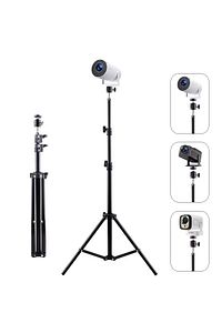 Taşınabilir Projeksiyon Cihazı Vb 1/4 Vida Girişli 2.1 mt Eğim ve Açı Ayarlamalı Tripod - AL5173 ürün fotoğrafı