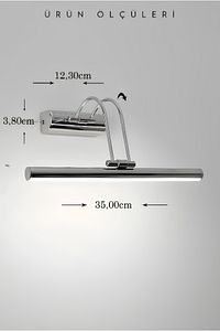 Krom Beyaz Işık Banyo Duvar Ayna Tablo Aydınlatması Flüt Aplik Kuğu Aplik Ledli Aplik ürün fotoğrafı