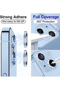 Apple Iphone 15 & Iphone 15 Plus Kamera Koruma Renkli Lens Koruyucu Temperli Cam Koruma ürün fotoğrafı