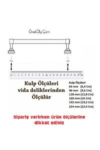 Lüx Dolap Çekmece Kulpu Kumru Kulp 1 Adet 128mm Mobilya Kulpları ürün fotoğrafı