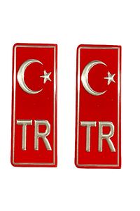 Tr Plaka Stıcker 2'li - Türkiye Plaka Stıcker - Türkiye Plakalık Stickeri ürün fotoğrafı