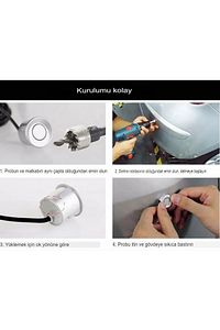 Araba Arka Park Sensörü Sesli Ekranlı Kolay Montaj Tüm Araba Modellere Uyumlu Radar Monitör Sistemi ürün fotoğrafı