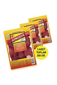 Yüksek Proteinli Kurutulmuş Dana Füme Et 100 Gr. Üçlü Paket (TOPLAM 300 GR.) ürün fotoğrafı