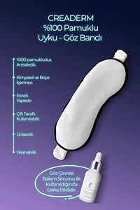 %100 PAMUKLU UYKU GÖZLÜĞÜ/GÖZ BANDI/ ANTİ ALERJİK YIKANABİLİR BOYA KİMYASAL İÇERMEZ EYE SLEEP PATCH ürün fotoğrafı