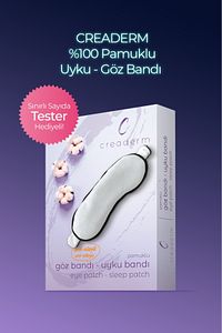 %100 PAMUKLU UYKU GÖZLÜĞÜ/GÖZ BANDI/ ANTİ ALERJİK YIKANABİLİR BOYA KİMYASAL İÇERMEZ EYE SLEEP PATCH ürün fotoğrafı