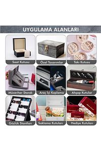 Yapışkanlı Alkantara Nubuk Tipi Kumaş 48 Cm X 100 Cm Gri ürün fotoğrafı