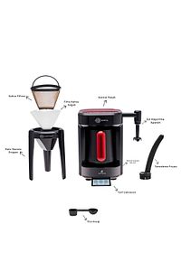 Hatır Barista Cappuccino Ve Türk Kahve Makinesi Imperial Red ürün fotoğrafı