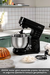 Maestrochef Stella Stand Mikser Siyah 1500w 5 Litre ürün fotoğrafı