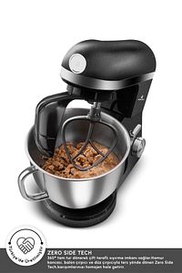 Mastermaid Chef Pro Çift Kollu Stand Mikser Shiny Black 1750 W ürün fotoğrafı