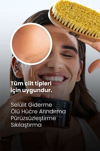 Selülit Karşıtı %100 Doğal Kaktüs Kılı Fırça - Ölü Deri Temizleyici Arındırıcı Vegan Ve Hayvan Dostu ürün fotoğrafı