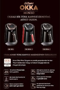 Ok004 Okka Minio Türk Kahvesi Makinesi - Bakır ürün fotoğrafı