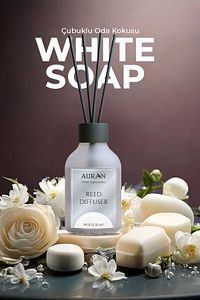 Beyaz Sabun Çubuklu Oda Kokusu Bambu Kokusu White Soup Reed Diffuser 50ml ürün fotoğrafı