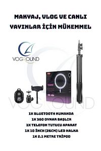 Reing Fill Light Led Işıklı Tripod 10 Inç Halka Youtuber Tiktok Makyaj Işığı Ayaklı 10 Inç Tripot38 ürün fotoğrafı