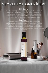 Onka Farma %100 Saf Kabak Çekirdeği Yağı - Soğuk Sıkım Kabak Çekirdeği Yağı - 250 ml ürün fotoğrafı