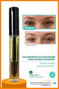 Organik Kaş Kirpik Bakım Yağı - Lavanta Yağı, Biberiye Yağı, E Vitaminli ürün fotoğrafı