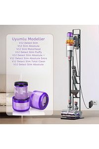 V12 Uyumlu Detect Slim Dik Süpürge Hepa Filtresi ürün fotoğrafı