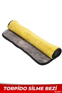 Ultra Kalın Mikrofiber Oto Araba Yıkama Kurulama Havlusu 60x30 Cm, Orta Boy Torpido Bezi ürün fotoğrafı