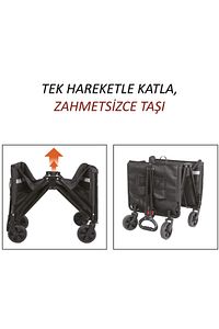 Nest 250 Katlanır Wagon Araba ürün fotoğrafı