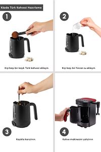 Hatır Barista Cappuccino Ve Türk Kahve Makinesi Imperial Red ürün fotoğrafı