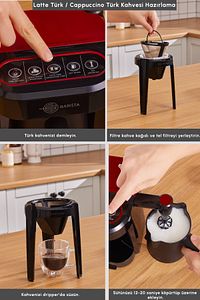 Hatır Barista Cappuccino Ve Türk Kahve Makinesi Imperial Red ürün fotoğrafı