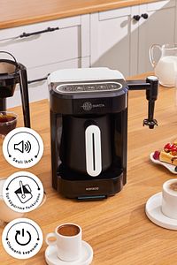 Hatır Barista Cappuccino ve Türk Kahve Makinesi Pearl White ürün fotoğrafı