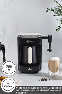 Hatır Barista Cappuccino ve Türk Kahve Makinesi Pearl White ürün fotoğrafı